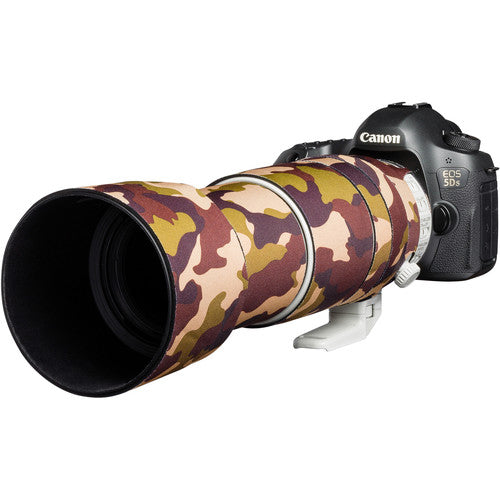 easyCover Lens Oak Neoprene Cover for Canon EF 100-400mm f/4.5-5.6L IS II USM V2 (Brown Camouflage) Camera tek