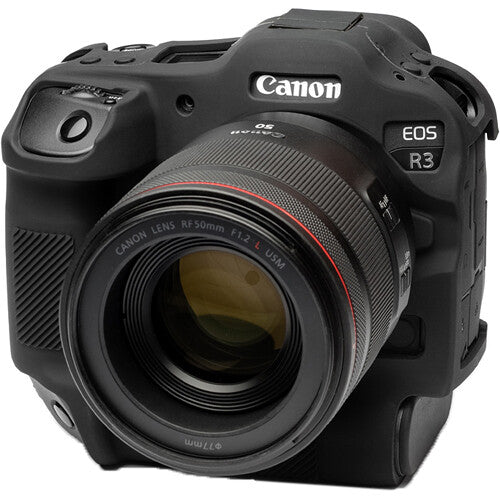 easyCover Silicone Protection Cover for Canon EOS R3 (Black) Camera tek