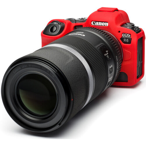 easyCover Silicone Protection Cover for Canon R5 & R6 (Red) Camera tek