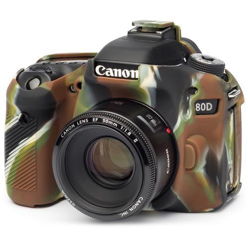 Easycover Silicon Case for Canon EOS 80D (Camo) Camera tek