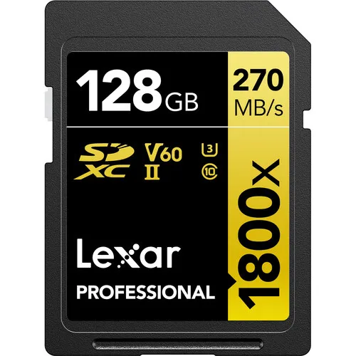 LEXAR SDXC UHS-II PRO 128GB 280mb/s MEMORY CARD (Twin Pack) Camera tek