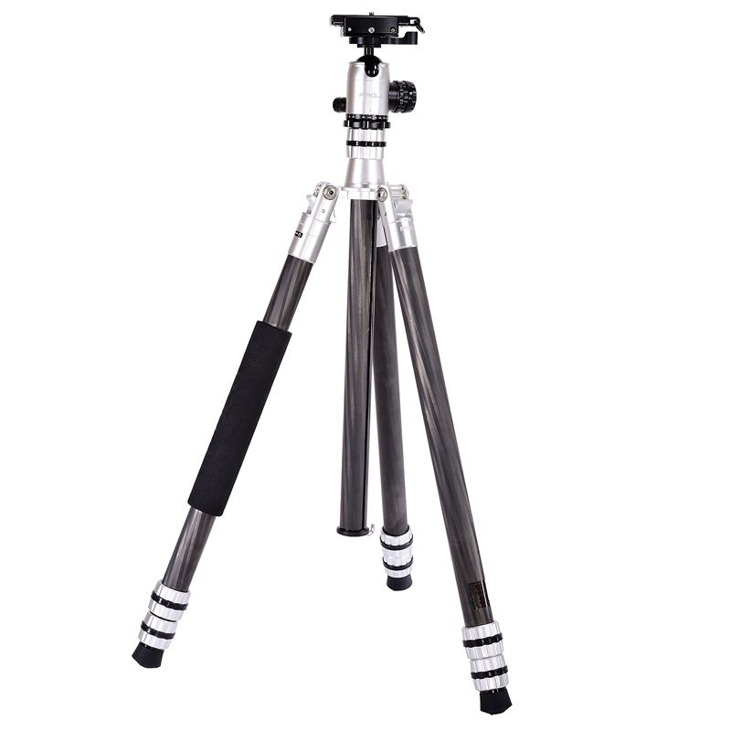 Jenova Pro.J professional Carbon Fiber Tripod - Silver Camera tek