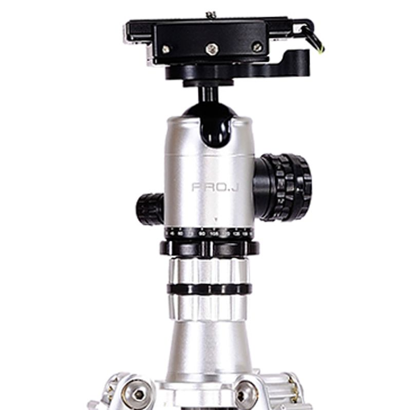 Jenova Pro.J professional Carbon Fiber Tripod - Silver Camera tek
