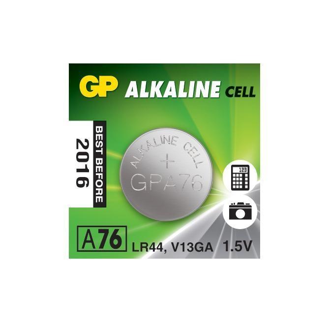 GP Batteries 1.5v A76 357 lr44 Alkaline Button Cell Batteries Camera tek