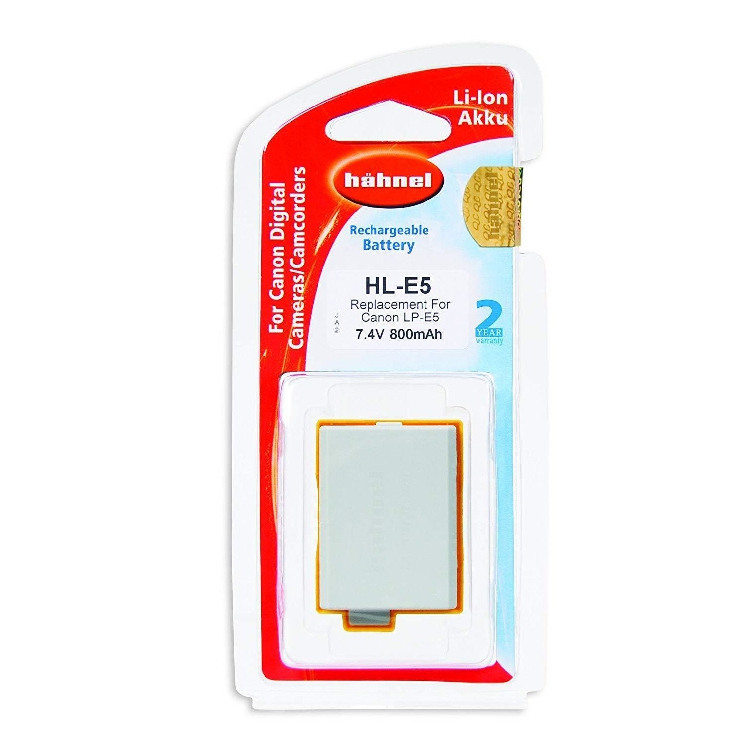 Hahnel HL-E5 Lithium Ion Battery for Canon Camera tek