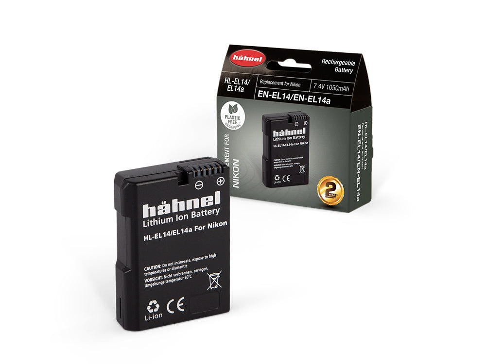 Hahnel HL-EL14 Lithium Ion Battery for Nikon (EN-EL14 / EN-EL14A) Camera tek