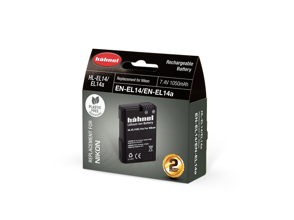 Hahnel HL-EL14 Lithium Ion Battery for Nikon (EN-EL14 / EN-EL14A) Camera tek