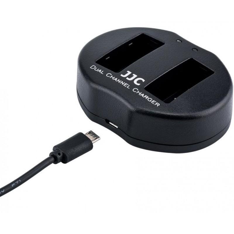 JJC Dual Battery Charger for Canon LP-E17 Camera tek