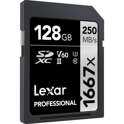 Lexar 128GB Professional 1667x UHS-II SDXC Memory Card Camera tek
