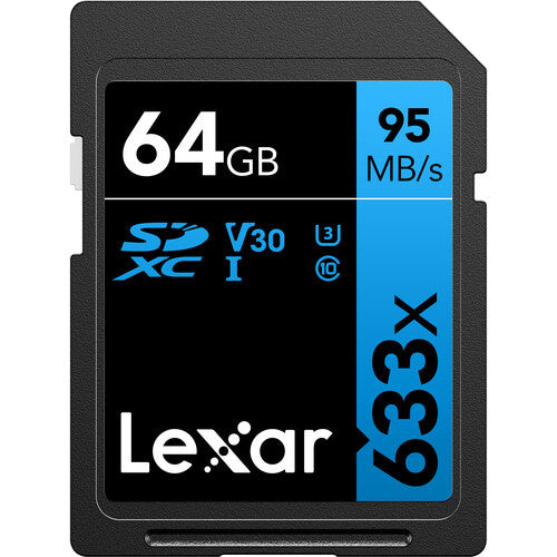 Lexar 64GB Professional 633x 95MB/s UHS-I SDXC Memory Card Camera tek