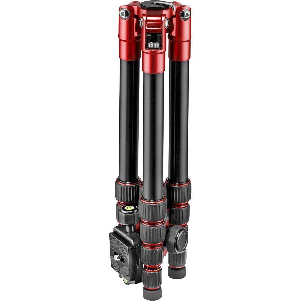 Manfrotto Element Small Aluminium Traveller Tripod (Black / Red) Camera tek