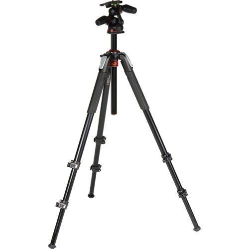 Manfrotto MK055XPRO3-3W Tripod Kit with 3-Way Head Camera tek