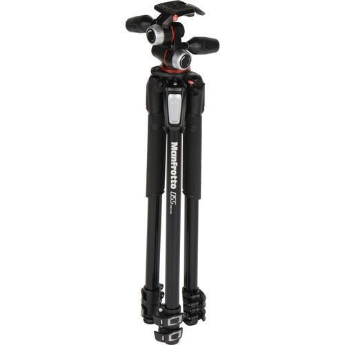 Manfrotto MK055XPRO3-3W Tripod Kit with 3-Way Head Camera tek
