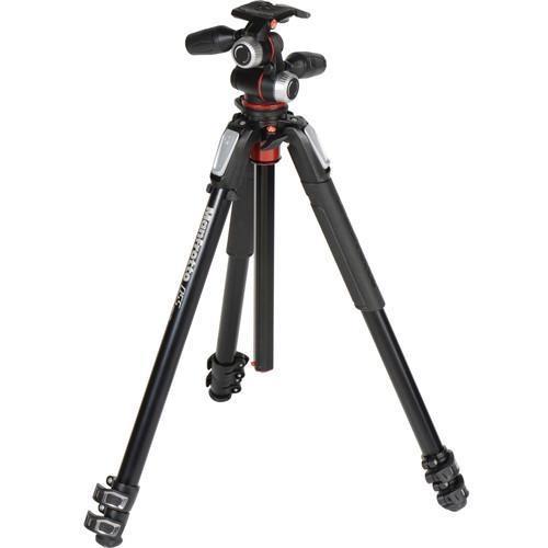 Manfrotto MK055XPRO3-3W Tripod Kit with 3-Way Head Camera tek