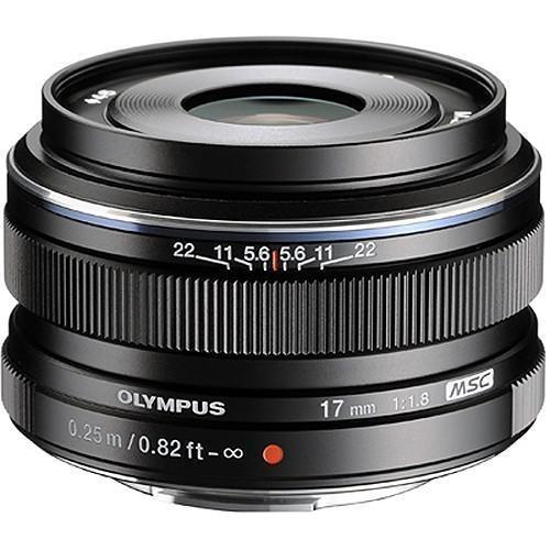 Olympus M.Zuiko Digital 17mm f/1.8 Lens Black Camera tek