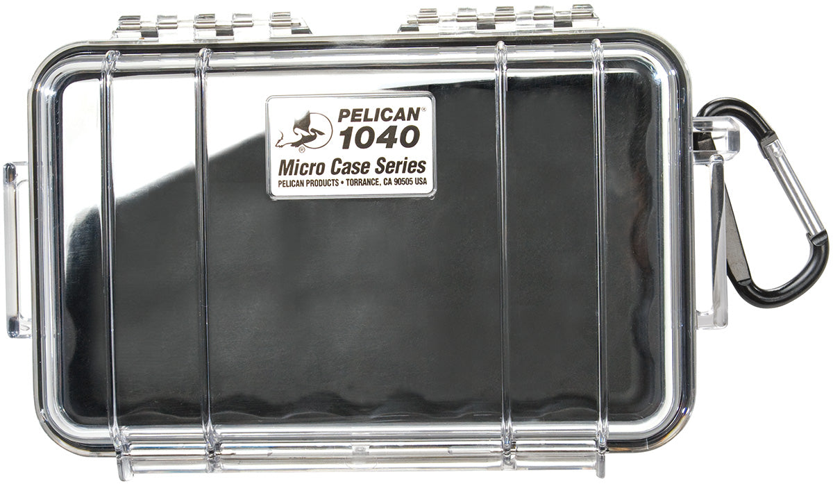 Pelican 1040 case Black and Clear Camera tek