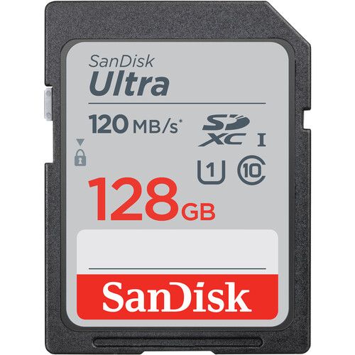 SanDisk 128GB Ultra UHS-I SDXC Memory Card Camera tek
