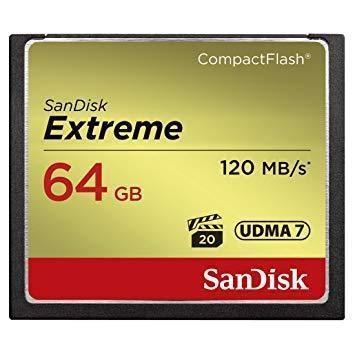 Sandisk Extreme CF 64GB 120MB/s Camera tek