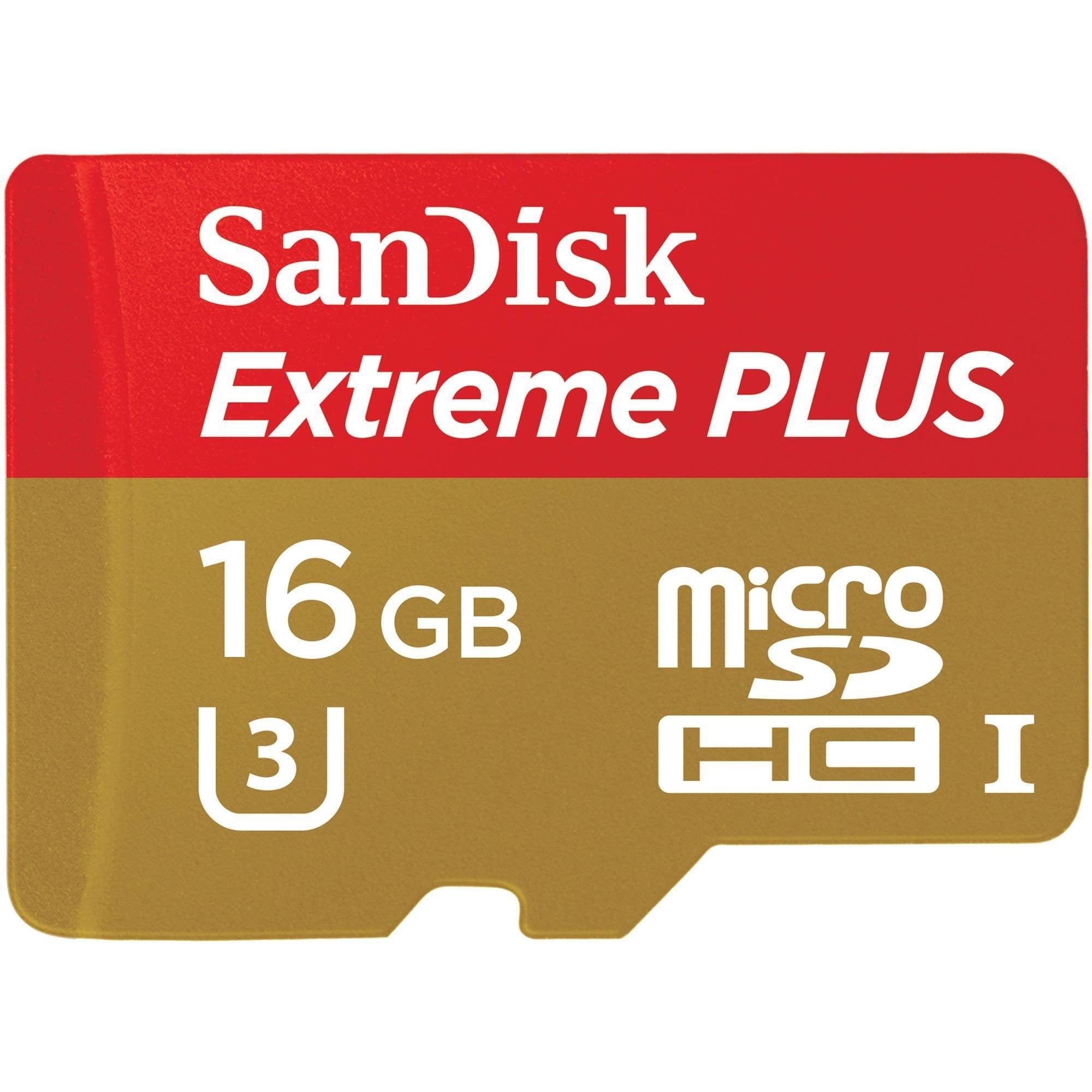 Sandisk Extreme Plus microSDHC 16GB 95MB/s Camera tek