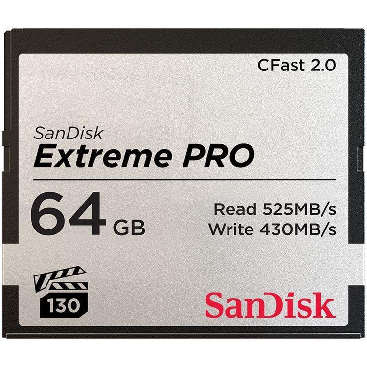 Sandisk Extreme Pro 64GB CFast 2.0 Camera tek