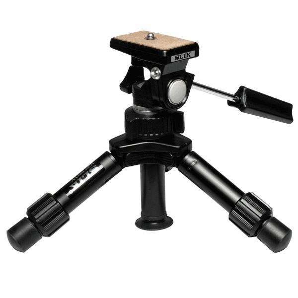 Slik Mini-Pro-V Table Top Tripod with Pan Handle Camera tek
