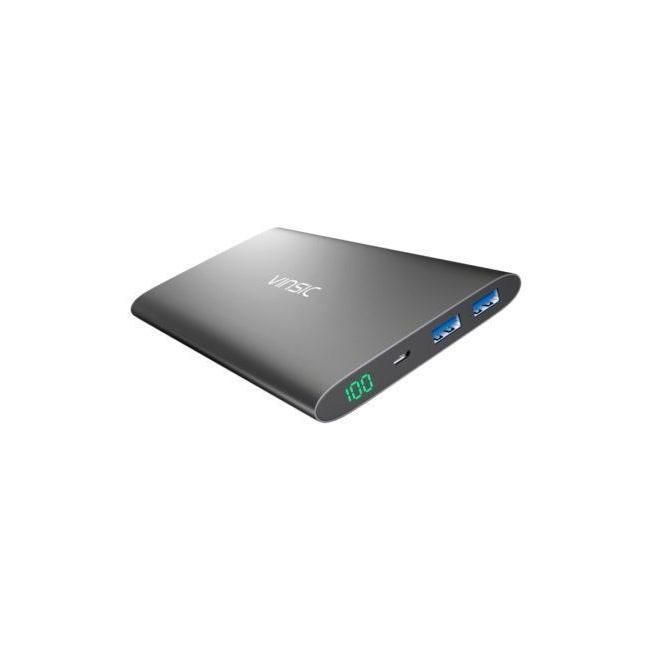 Vinsic® 12 000 mAh Power Bank Camera tek
