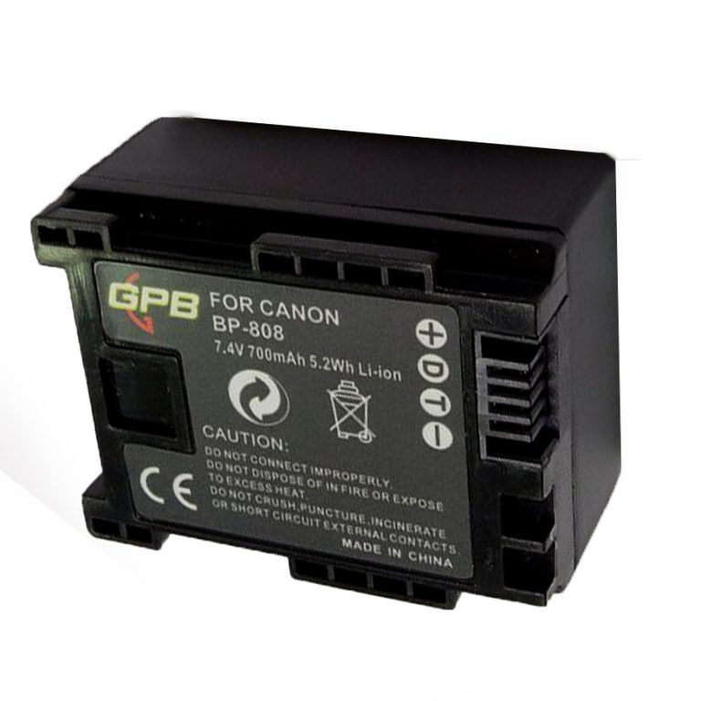 GPB RECHARGEABLE BATTERY FOR CANON BP-808