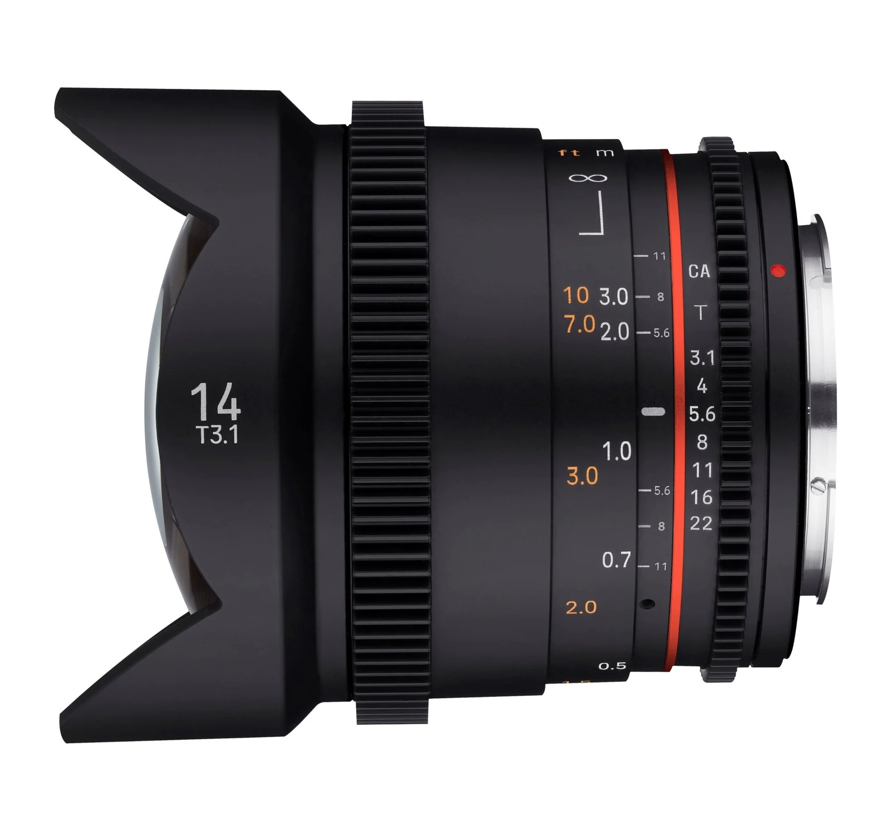 Rokinon 14mm T3.1 Full Frame Ultra Wide Angle Cine DSX - Sony E Lens Mount Camera tek
