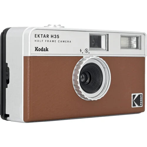 KODAK EKTAR H35 HALF FILM CAMERA - 35MM REUSABLE Brown Camera tek