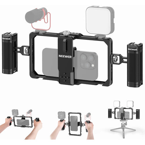 NEEWER PA009 UPGRADED PHONE RIG VLOGGING CAGE KIT