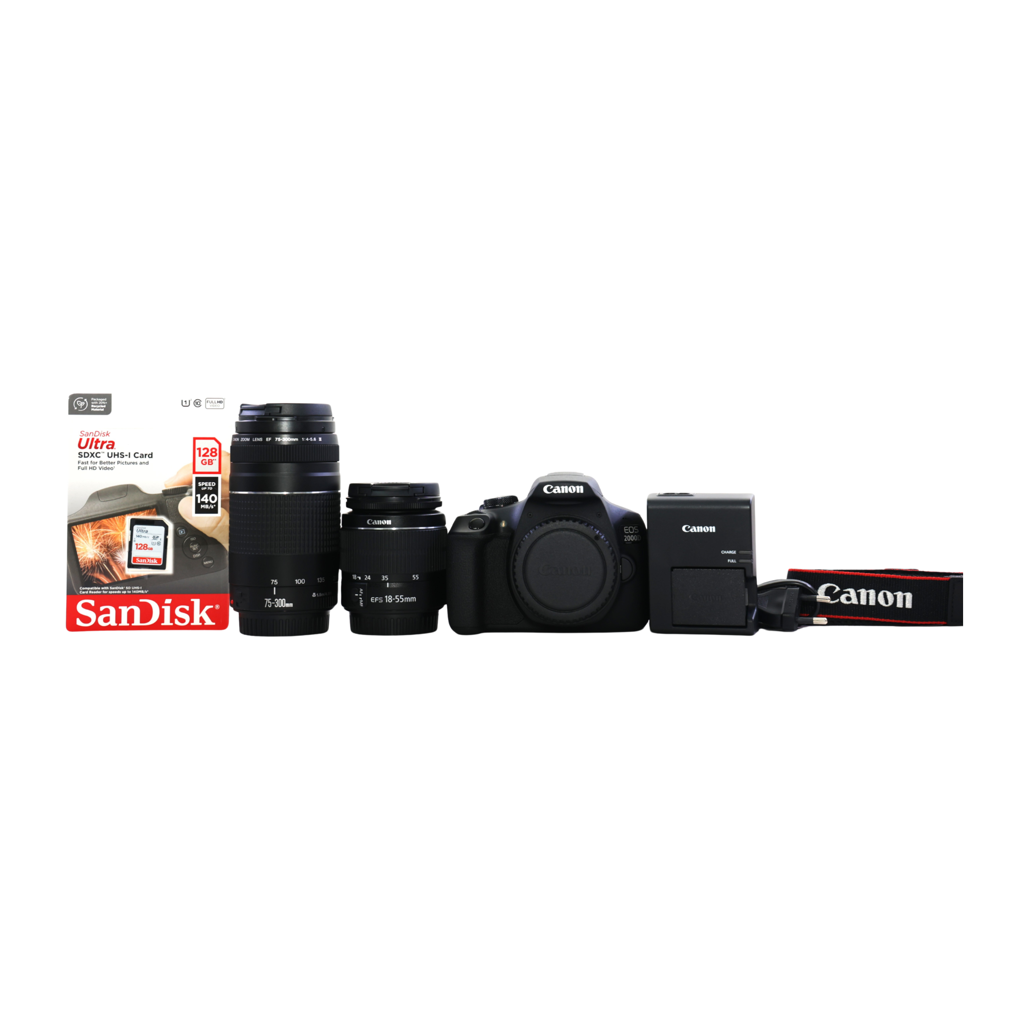 Canon EOS 2000D + 18-55mm III + 75-300mm III