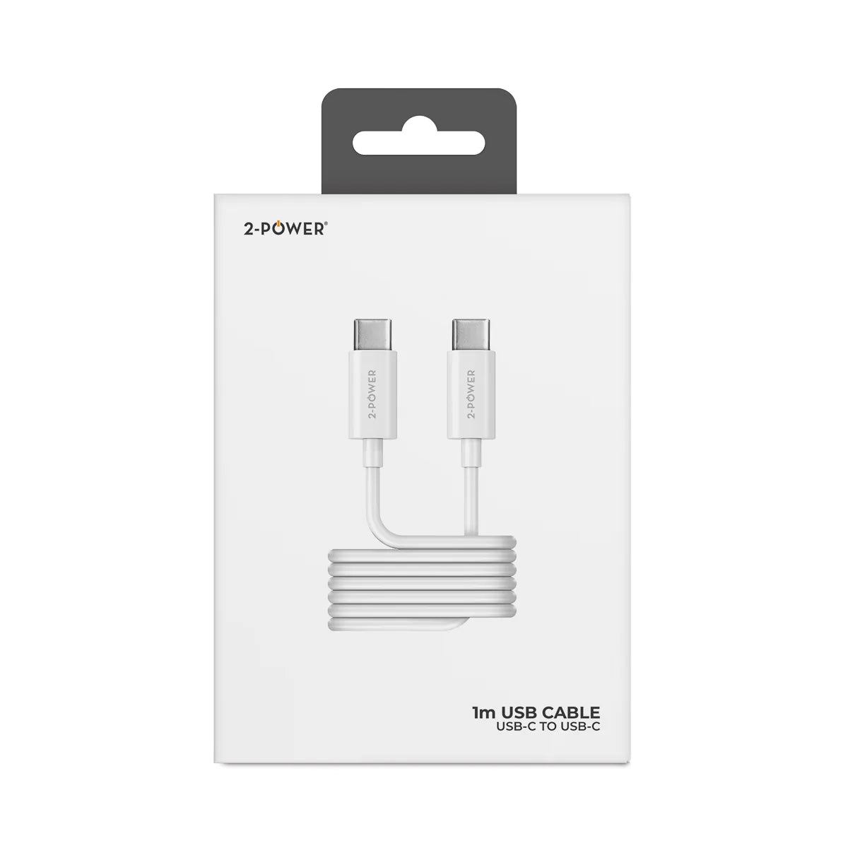 2-POWER 1M USB CABLE USB-C TO USB-C