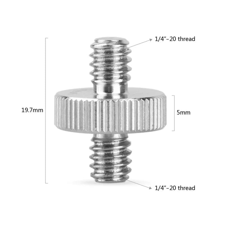 E-PHOTOGRAPHIC 1/4"-1/4" DUAL HEAD SCREW