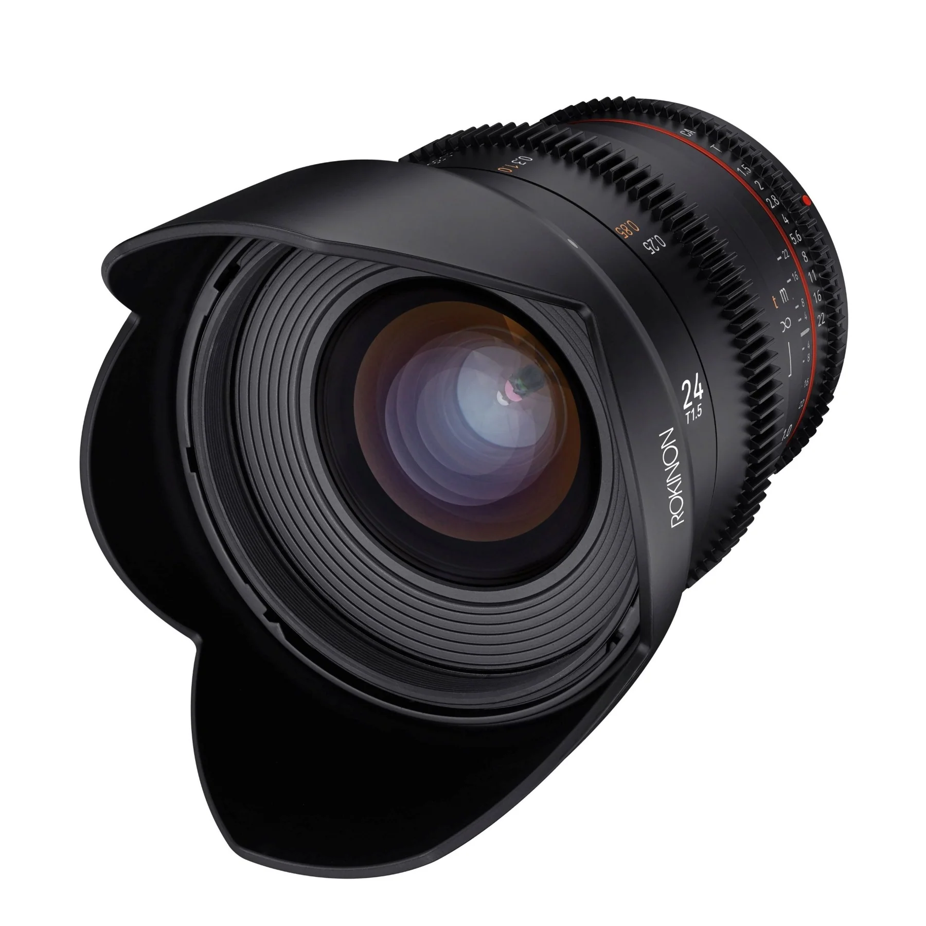 Rokinon 24mm T1.5 Full Frame Wide Angle Cine DSX - Canon EF Lens Mount Camera tek
