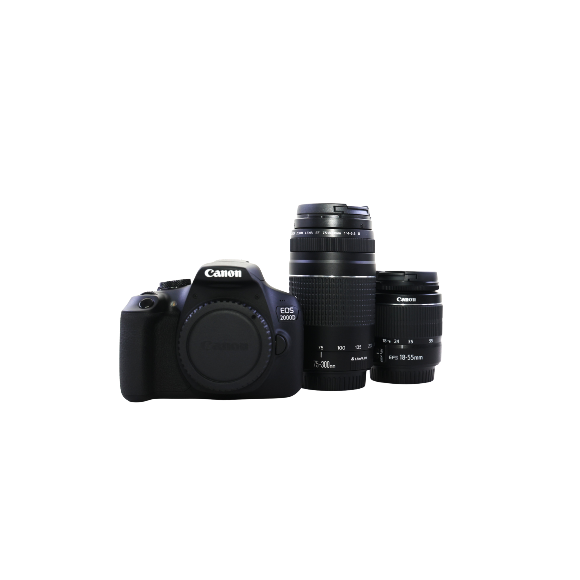 Canon EOS 2000D + 18-55mm III + 75-300mm III