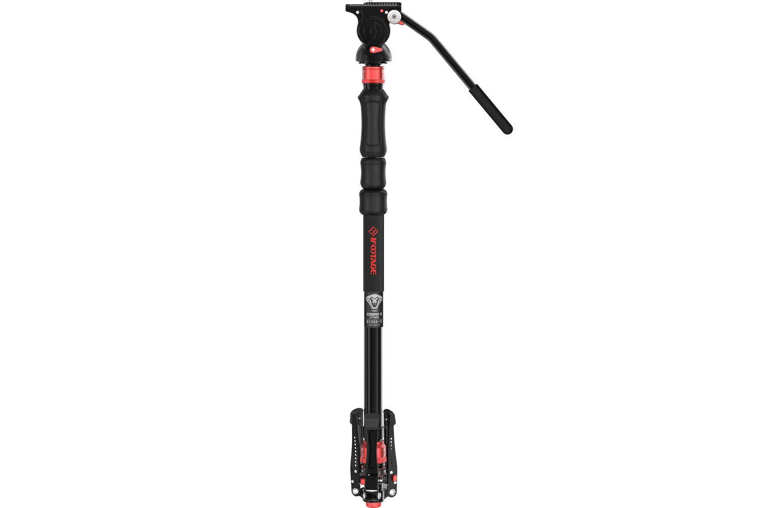 iFootage Cobra 3 Strike CB3 A150S-Ⅲ Monopod & Komodo K5S Fluid Head Bundle
