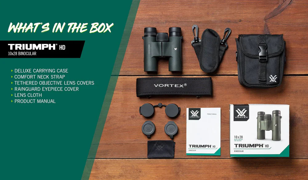 VORTEX TRIUMPH 10X28 HD BINOCULAR