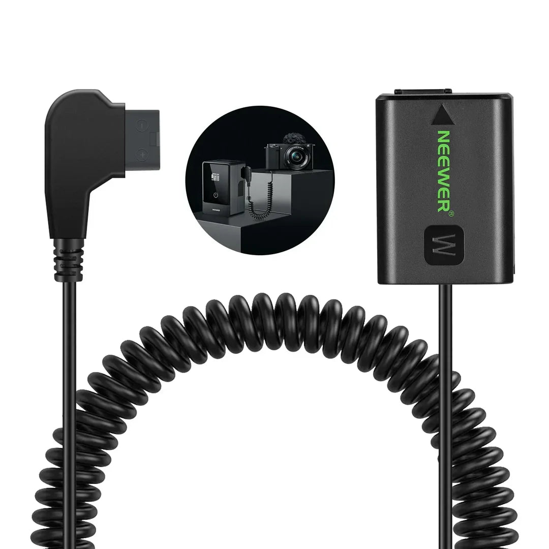 NEEWER VP-FW50 D-TAP FOR NP-FW50 DUMMY BATTERY & CABLE