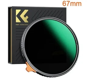 K&F CONCEPT VARIABLE ND2-400 NANO-X 67MM FILTER