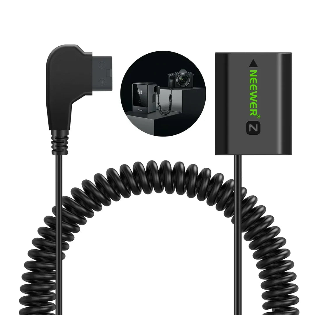 NEEWER VP-FZ100 NP-FZ100 TO D-TAP DUMMY BATTERY & CABLE