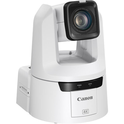 Canon CR-N500 Professional 4K NDI PTZ Camera with 15x Zoom (Titanium White) Camera tek