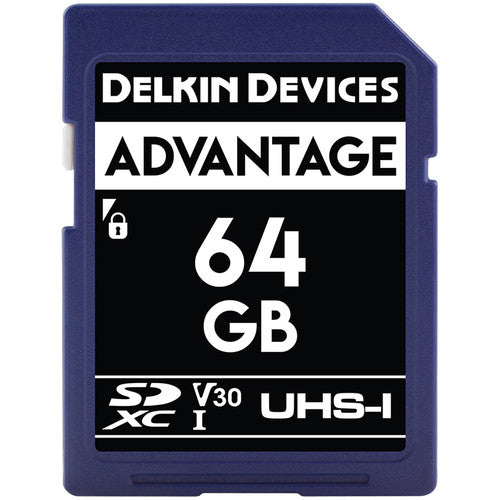 Delkin Devices 64GB Advantage UHS-I SDXC Memory Card 100mb/s Camera tek