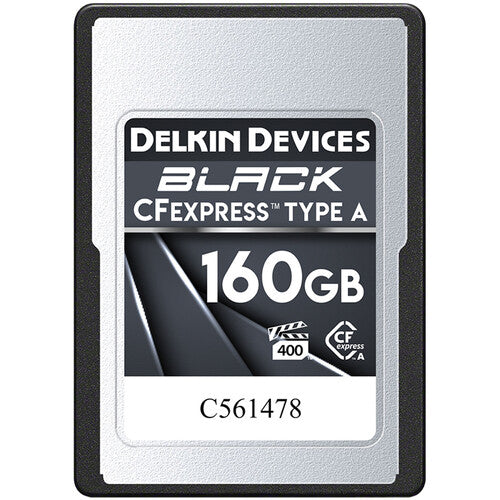 Delkin Devices 160GB BLACK CFexpress Type A Memory Card 880 MB/s Camera tek