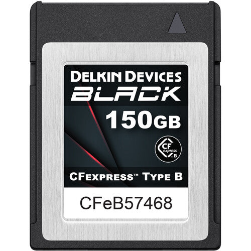 Delkin Devices 150GB BLACK CFexpress Type B Memory Card 1725 MB/s Camera tek