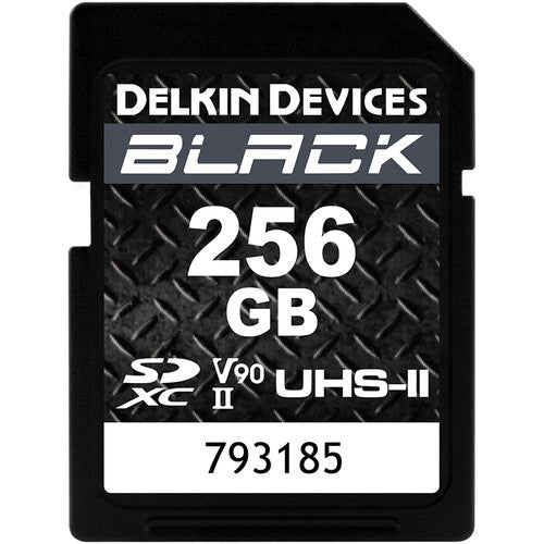 Delkin Devices 256GB BLACK UHS-II SDXC Memory Card 300mb/s Camera tek