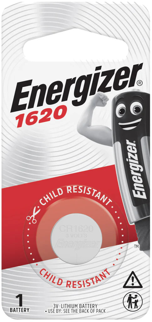 ENERGIZER 3V LITHIUM CR1620 CARD 1