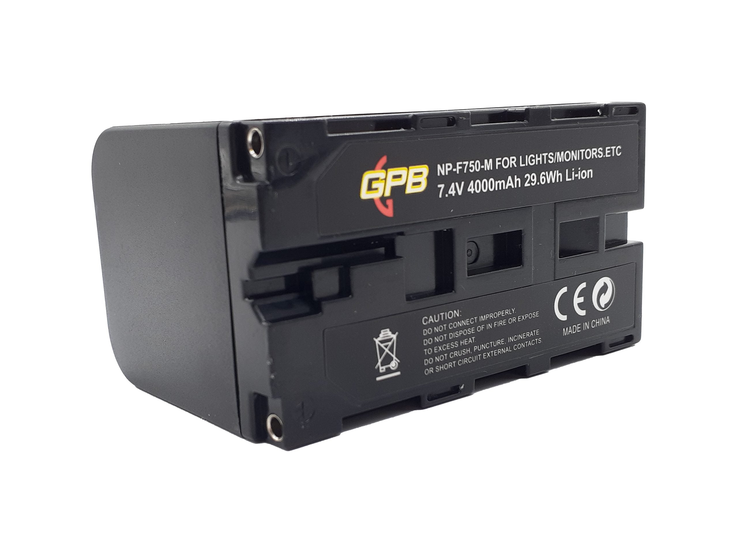 GPB USB-CHARGEABLE BATTERY SONY NP-F750 FOR Camera tek