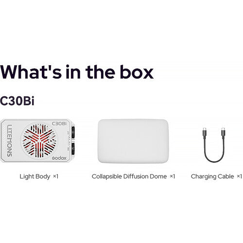 GODOX LITEMONS C30BI BI-COLOUR LED LIGHT PANEL