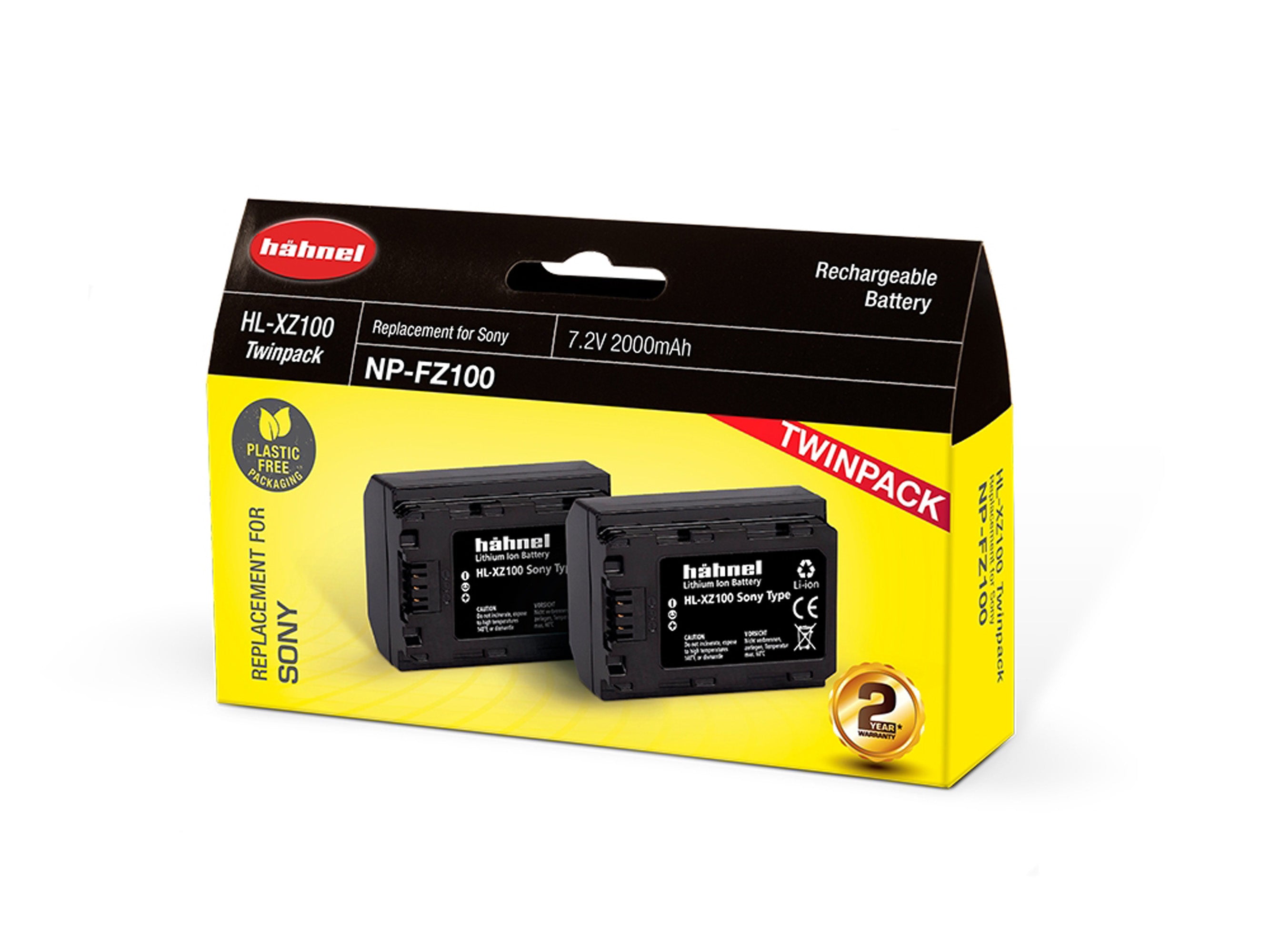 HL-XZ100 SONY 7.2V 2000MAH (NP-FZ100) - Pro Performance