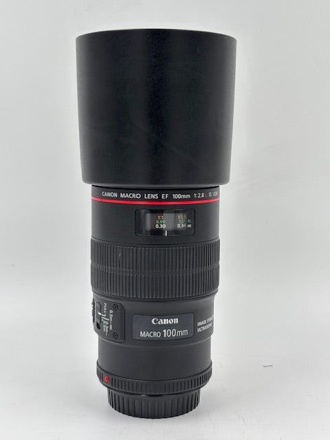 CANON EF 100MM F2.8 L IS USM MACRO LENS - SECOND HAND